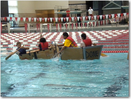 Two Boats Race at Regatta